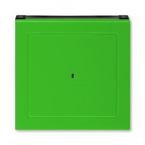 kryt spínače kartového; zelená/kouř. černá, design LEVIT